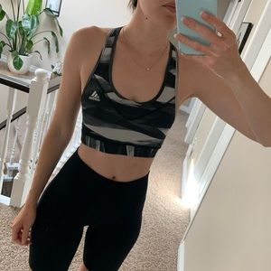 ADIDAS - Black/grey sport tech sports bra